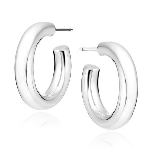 Cercei argint rotunzi Ø20mm cu surub DiAmanti Z1923ER-DIA (Argint 925‰ 2,9 g.)